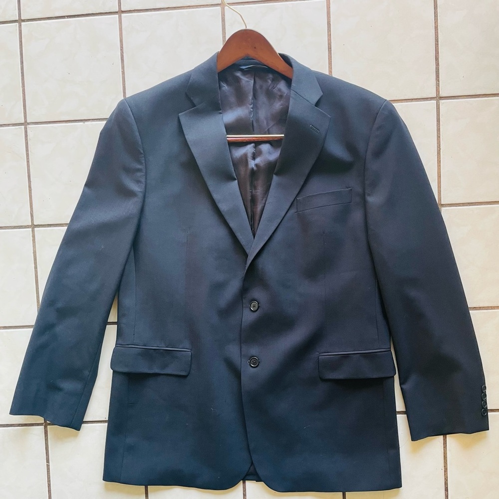 Brooks Brothers “346” Men's Blazer, Navy Sz 46L WOOL, like new!